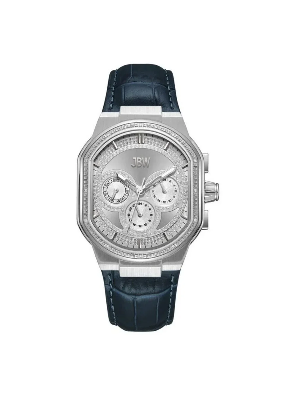 NWT JBW Orion Collection Quartz Silver Dial Men's Watch